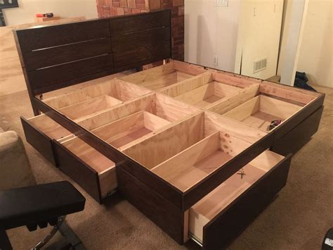 Diy Bed Frame With Drawers