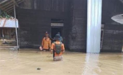 Banjir Masih Rendam 2 Desa Di Lamandau Kalteng Ketinggian Air Capai 2