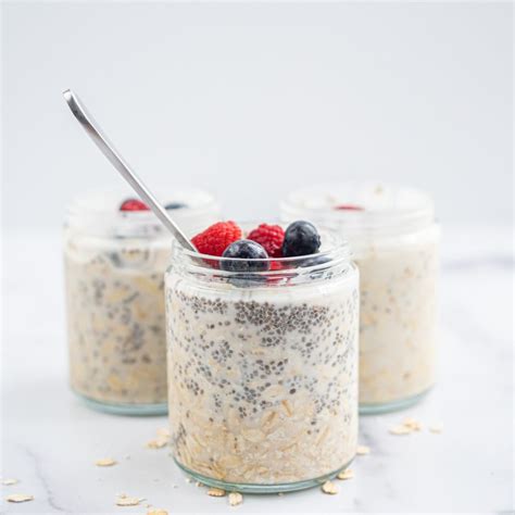 Vegan Chia Overnight Oats 5 Minutes Healthygirl Kitchen