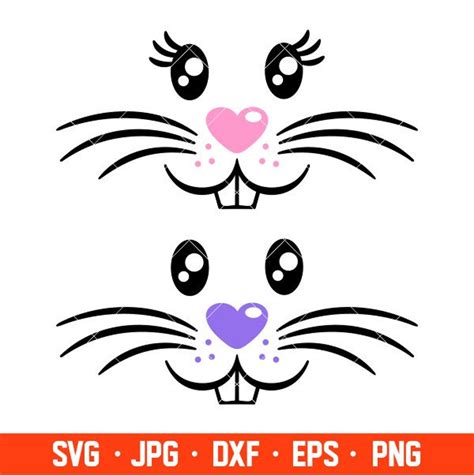 Osterhase Gesichter Svg Frohe Ostern Svg Osterei Svg Fr Hling Svg