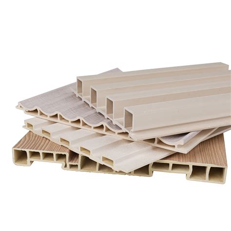 Wpc Composite Outdoor Decking Wpc Fluted Wall Panel Square Hole Wood