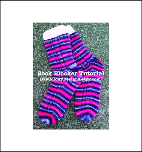 Pdf Pattern For Diy Sock Blockers How To Make Your Own Sock Etsy