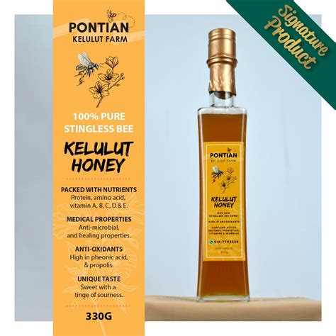 Pontian Kelulut Farm Raw Stingless Bee Honey G Madu Kelulut