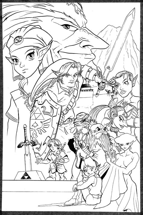 Coloring Pages Of Zelda