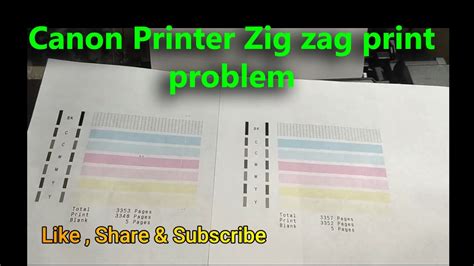 Canon G Zig Zag Print Problem Solution Ii Canon Printer Double Line