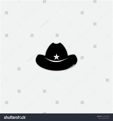 Cowboy Hat Logo Design Template Stock Vector (Royalty Free) 1475950808 ...