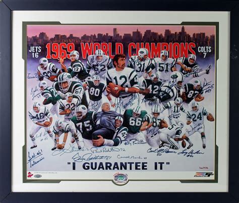 Lot Detail - 1969 Super Bowl Champion New York Jets Multi-Signed 16" x ...