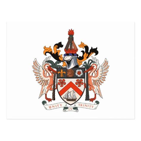 St. Kitts and Nevis Coat of Arms Postcard | Zazzle