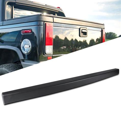 Hummer H Sut Black Abs Tailgate Top Cap Protector Spoiler Cover