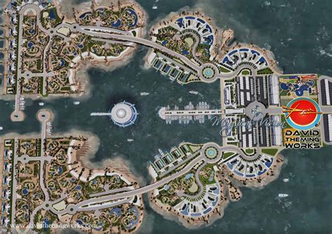 Artificial Island Project Theme Parks Design And Construction Water