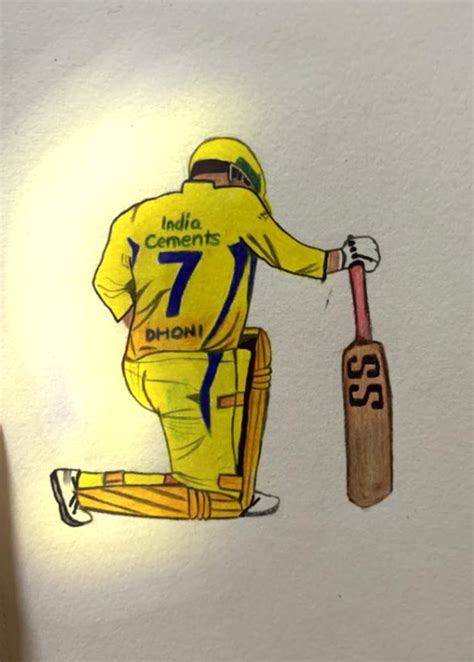 Top Dhoni Drawing Easy Super Hot Seven Edu Vn