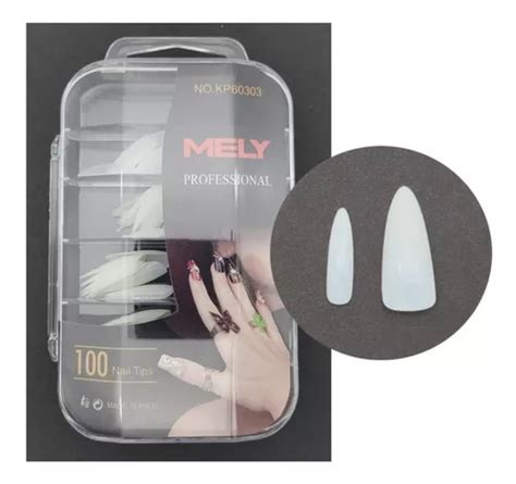 Pacote de 100 dicas Uñas Postizas Almendra Construccion Nail Mely