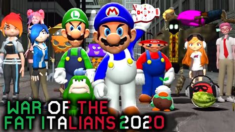 WAR OF THE FAT ITALIANS 2020 By SMG4 Luigikid Reacts YouTube