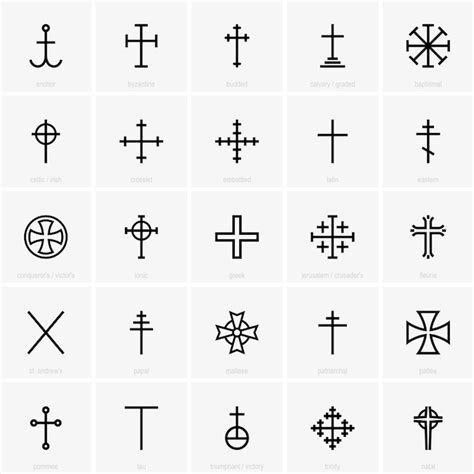 Premium Vector | Christian crosses