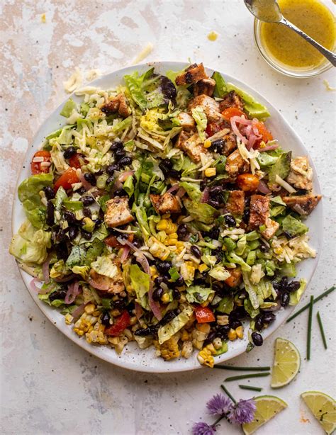 Bbq Chicken Chopped Salad With Honey Mustard Vinaigrette