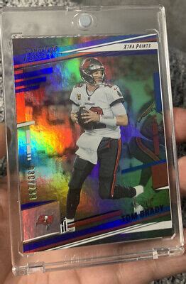 Panini Prestige Tom Brady Xtra Points Blue Parallel