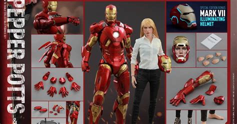 新品消息 Hot Toys Iron Man 3 Mark 9及Pepper 16比例珍藏人偶套裝 Toys Zone D 玩具兄弟 Figures Price List Reviews