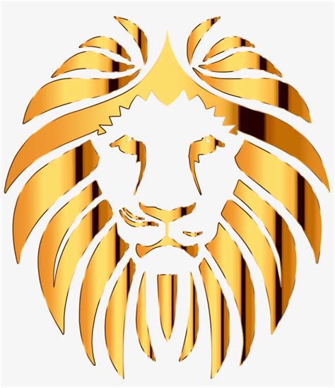 Gold Lion Head Logo Royalty Free Vector Image Vectorstock 45 Off