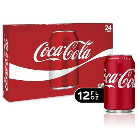 Coca Cola Soda Soft Drink 12 Fl Oz 24 Pack