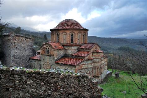 The Ancient Byzantine Town of Mistras Stock Image - Image of cultural ...