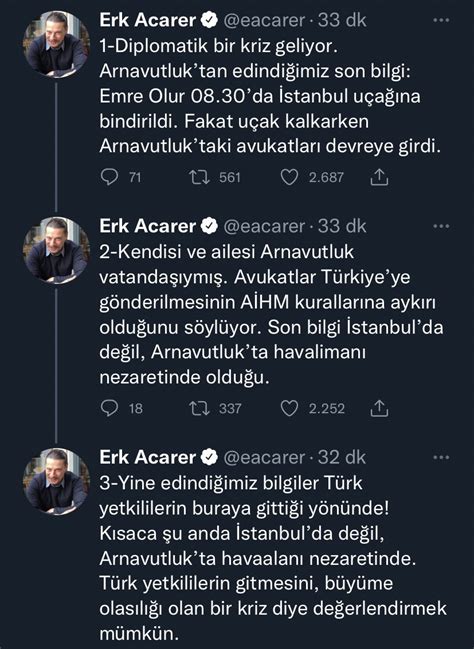 Muhbir on Twitter Acarer düzeltme yayınlayarak Emre Olurun