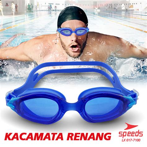 Speeds Kacamata Renang Dewasa Elastis Anti Fog Anti Blur Box Lx