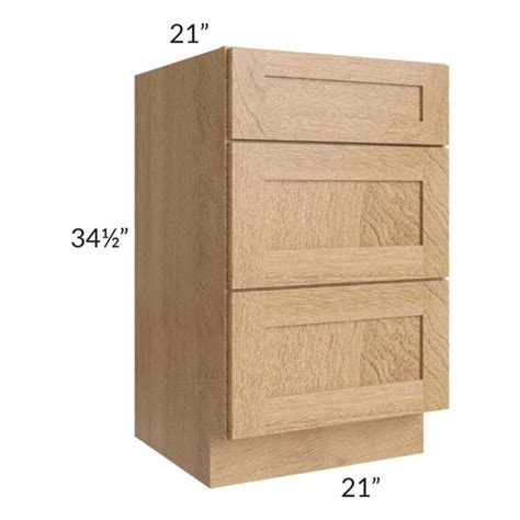 Midtown Timber Shaker 21 Vanity Drawer Base Cabinet The Rta Store