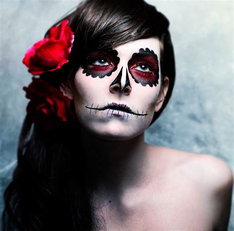 Beautiful Colorful Sugar Skull Halloween Makeup Ideas