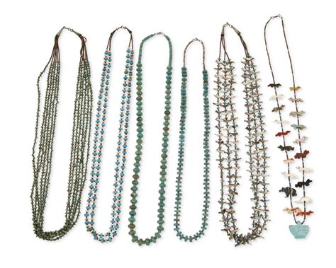 Lot A Group Of Southwest Stone Bead Necklaces