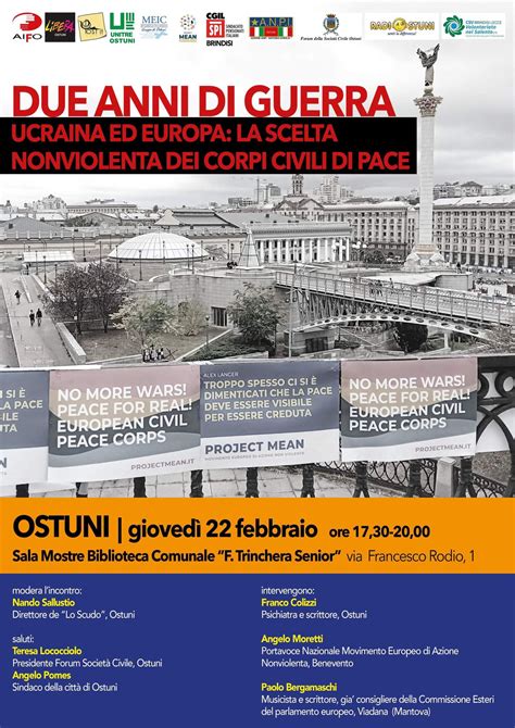 Due Anni Di Guerra Ucraina Ed Europa La Scelta Nonviolenta Dei Corpi