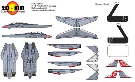 F 14d Tomcat Vf 111 Sundowners By Comradesoldat On Deviantart Paper