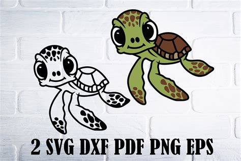 Turtle Svg Dxf Png Clipart Graphic By Anny White Creative Fabrica