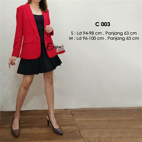 Jual Blazer Wanita C Blazer Kekinian Blazer Kantor Blazer