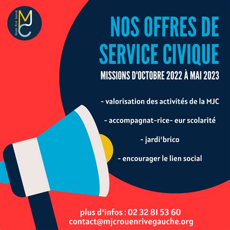 Missions De Service Civique Mjc Rouen Rive Gauche