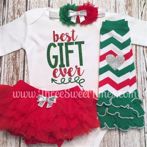 Baby's First Christmas Outfit Best Gift Ever Dress Shirt - Etsy