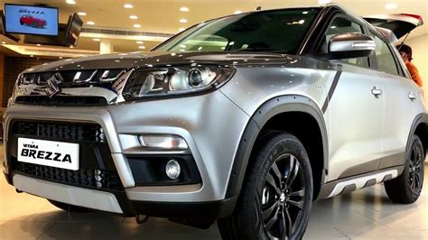 Maruti Suzuki Vitara Brezza ZDi Close Up Review Silver Colour YouTube