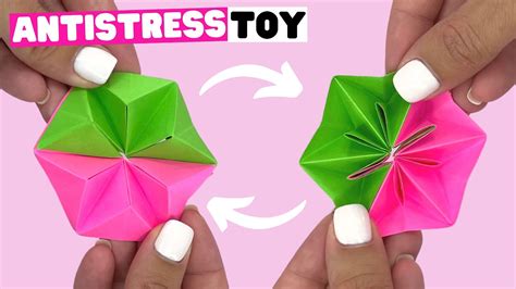 FUN Paper Toy ANTISTRESS Transformer Origami Fidget Toy YouTube