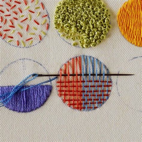 Six Hand Embroidery Stitches For Filling Creative Fabrica In 2024