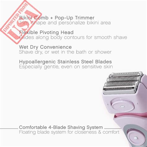 Panasonic Electric Shaver For Women Cordless Blade Razor Bikini