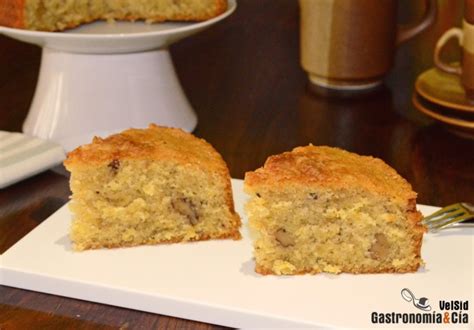 Bizcocho de avena y nueces Gastronomía Cía