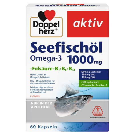 Doppelherz Seefischöl Omega 3 1000mg Folsäure Doppelherz