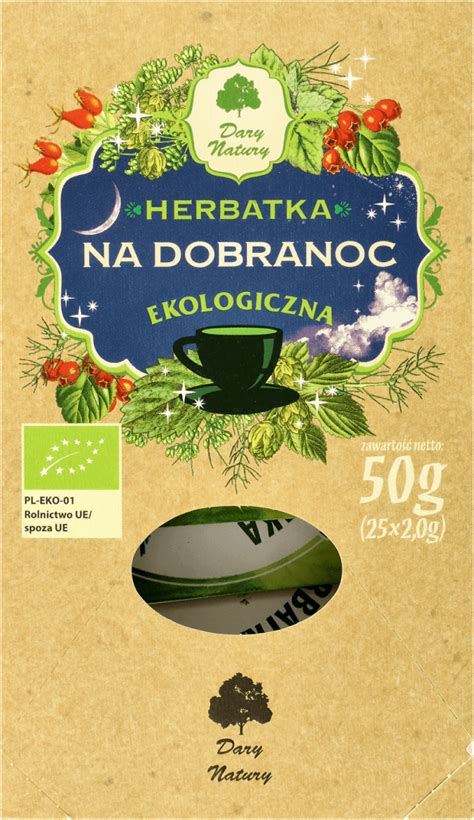 DARY NATURY herbata ziołowa ekologiczna Na Dobranoc 50 g