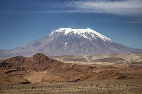 Lascar Volcano And Dramatic Volcanic Landscape At Sunset Atacama