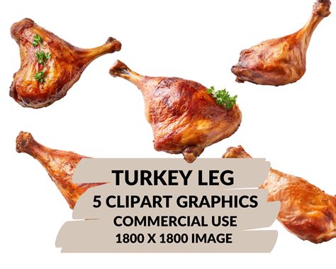 Turkey Leg Clipart Turkey Leg Png Files Instant Download Etsy