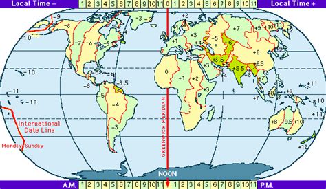 Greenwich Mean Time Map Time Zones Map World - Bank2home.com