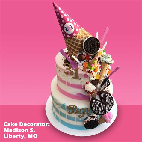 Custom Ice Cream Cake Baskin Robbins Aria Art