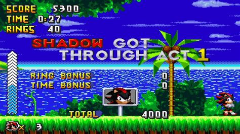 Sonic 3d In 2d Green Grove Zone Act 1 Shadow Ta 027 Youtube