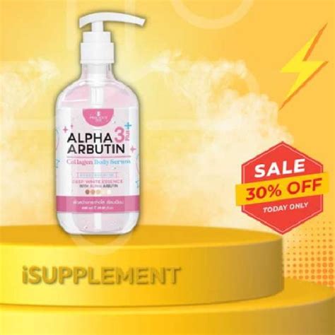 Jual Alpha Arbutin 3 Plus 10x White Collagen Body Serum 500ml Precious