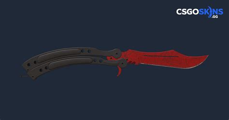 Butterfly Knife Crimson Web Csgoskinsgg