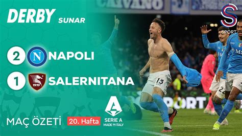 Napoli Salernitana 2 1 Maç Özeti Serie A 2023 24 YouTube